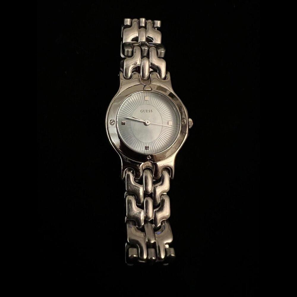 Guess Ladies Watch Baby Blue Dial New Battery